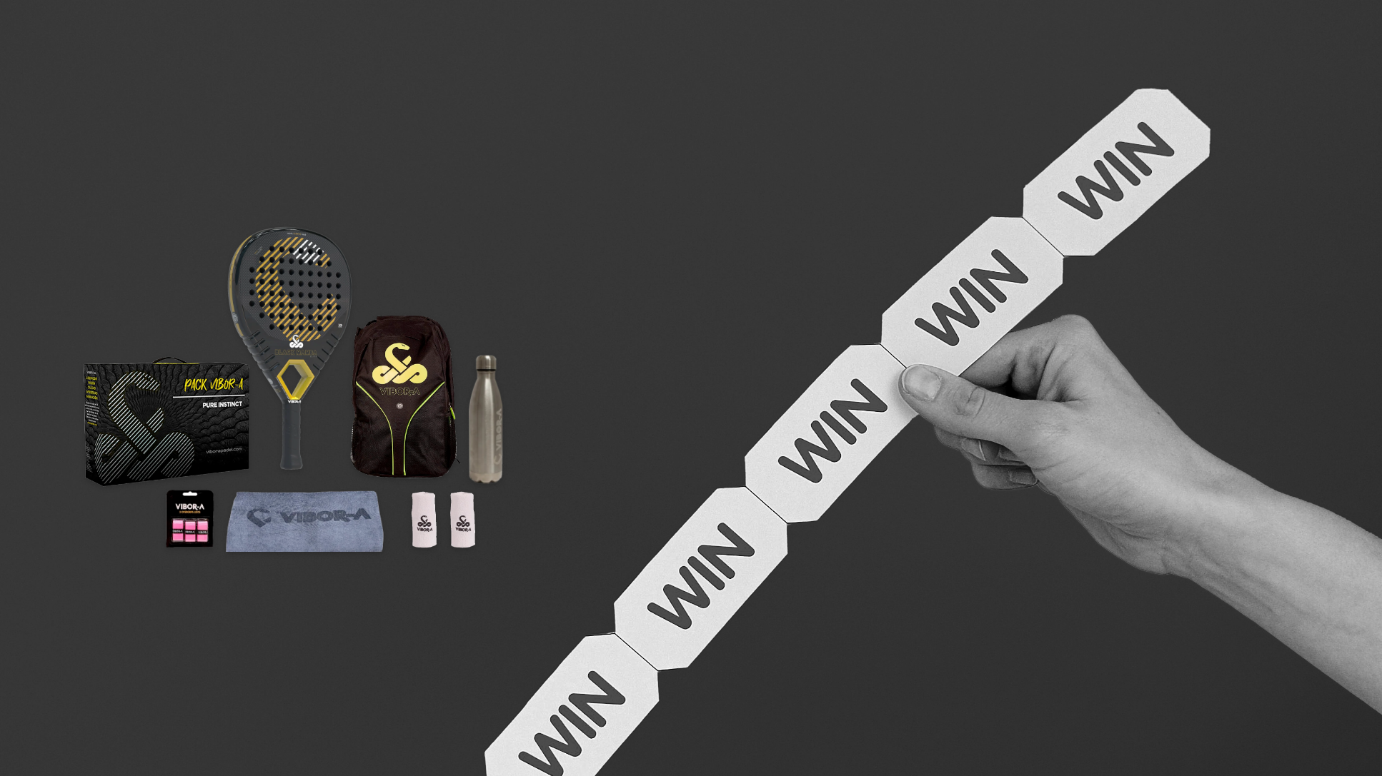 GANADOR DEL SORTEO DE PACK DE PRODUCTOS DE PÁDEL