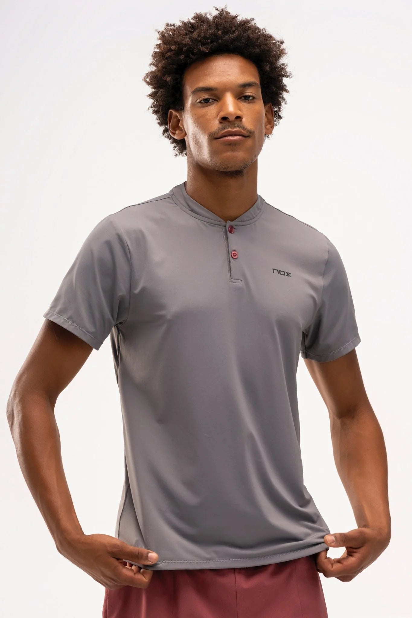 Nox Pro Regular Steel Short Sleeve Polo Runpadel