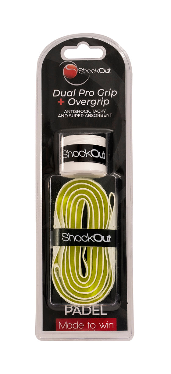 Dual Pro Grip + Overgrip Shockout 1